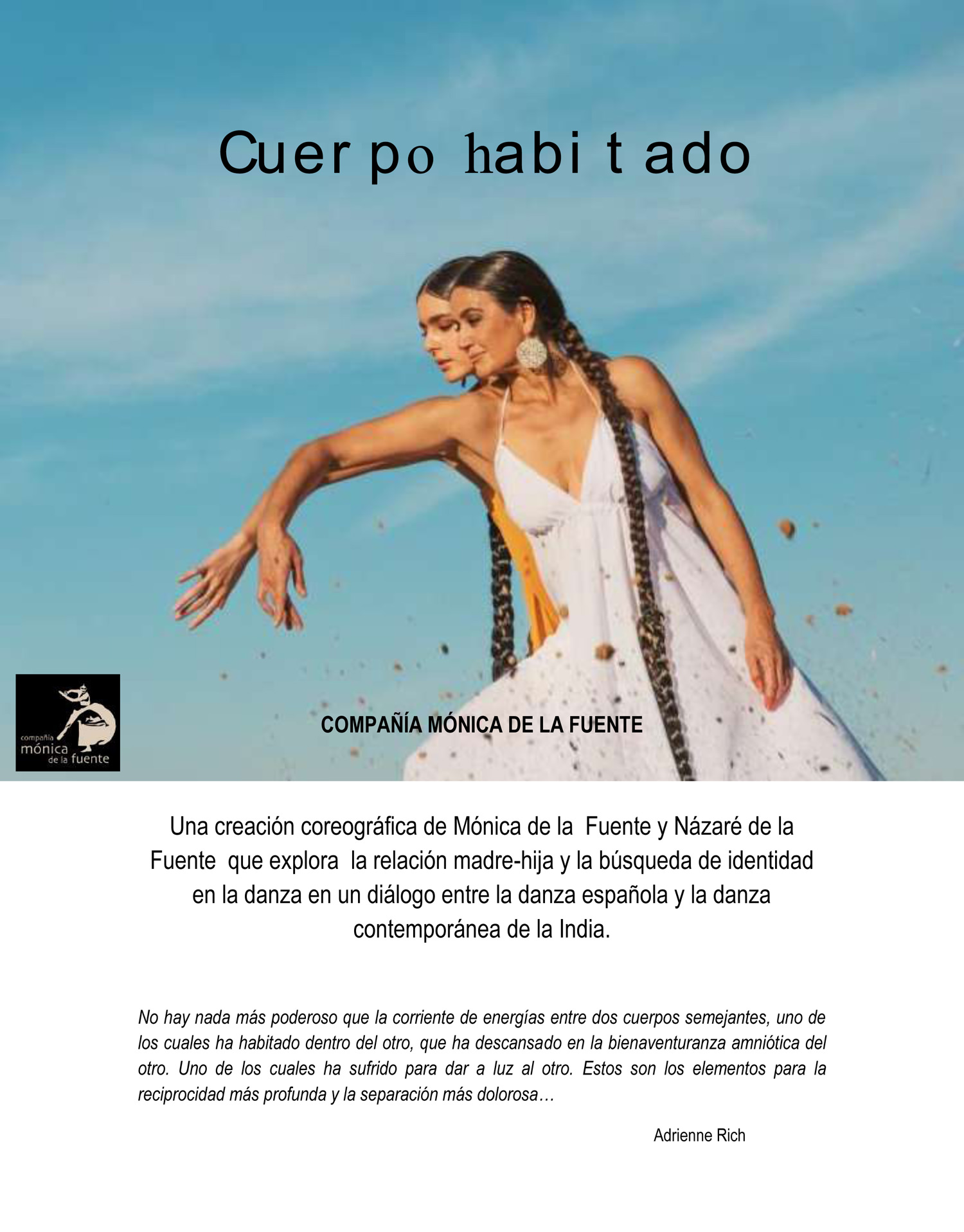 Folleto, dossier obra Rasa y duende